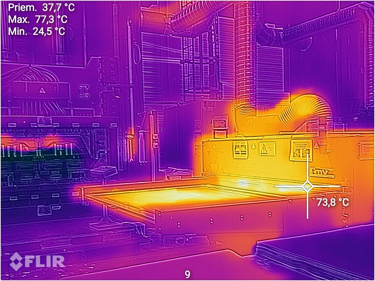 Thermographic survey of technical equipment
